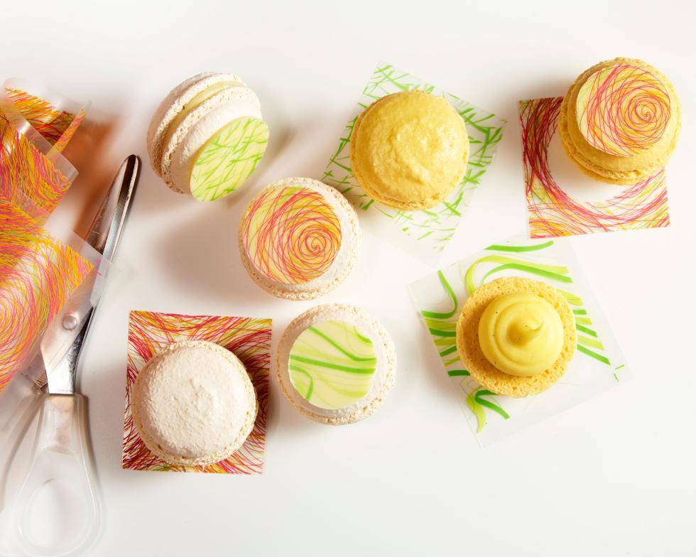 Spring and Swirl Macarons