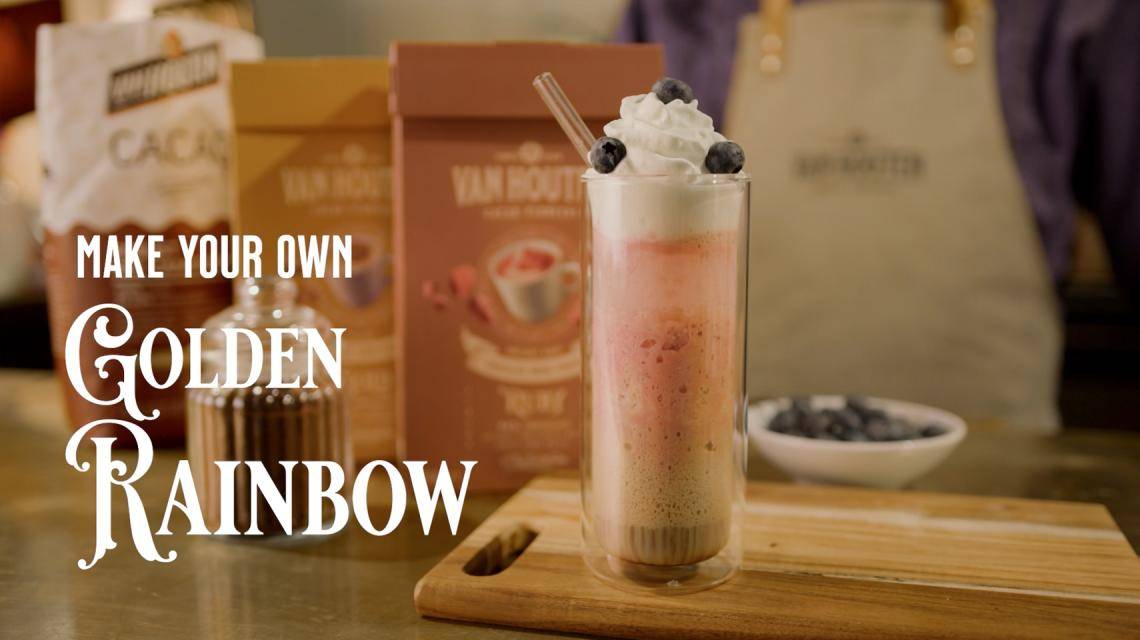 Van Houten Golden Rainbow drink, by Nir Chouchana